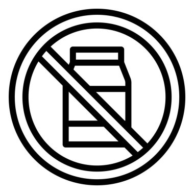 Süt Vektörü Simgesi Tasarımı Çizimi Yok