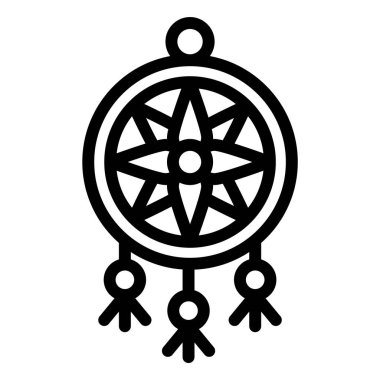 Rüya Yakalayıcı Vektör Simgesi Tasarım İllüstrasyonu