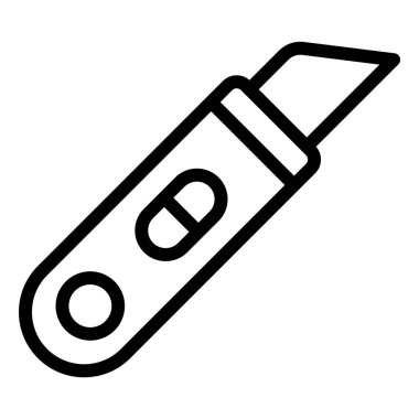 Kesici Vektör Simgesi Tasarım İllüstrasyonu