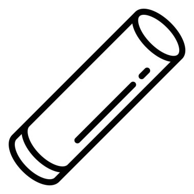 Tebeşir Vektörü Simgesi Tasarım İllüstrasyonu