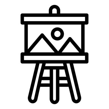 Boyama Vektörü Simgesi Tasarım İllüstrasyonu