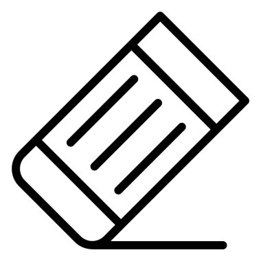 Silgi Vektörü Simgesi Tasarım İllüstrasyonu