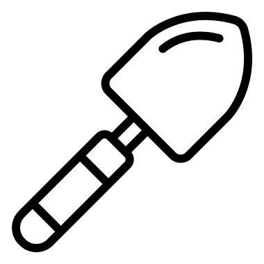 Trowel Vektör Simgesi Tasarım İllüstrasyonu