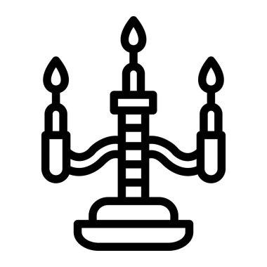 Mum Vektörü Simgesi Tasarım İllüstrasyonu