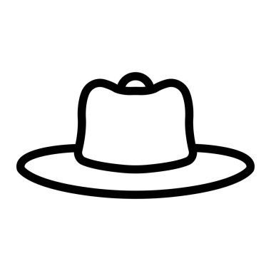 Şapka Vektörü Simgesi Tasarım İllüstrasyonu