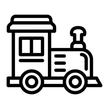 Tren Oyuncağı Vektör Simgesi Tasarım İllüstrasyonu