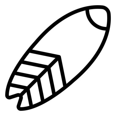 Sörf Kurulu Vektör Simgesi Tasarım İllüstrasyonu