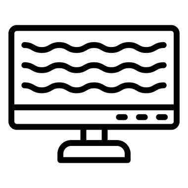 Bilgisayar Vektörü Simgesi Tasarım İllüstrasyonu