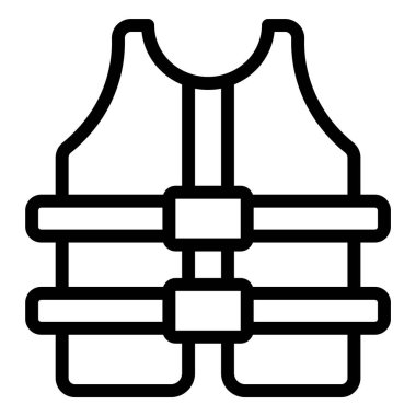 Can yeleği Vektör Simgesi Tasarım İllüstrasyonu