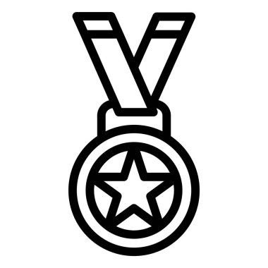 Madalya vektör tasarım illüstrasyonu