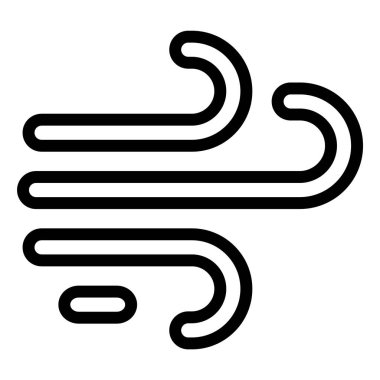 Rüzgâr vektör simgesi tasarımı çizimi