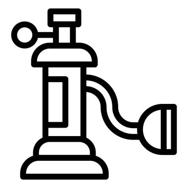 Oksijen Tankı Vektör Simgesi Tasarım İllüstrasyonu