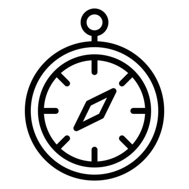 Kronometre Vektör Simgesi Tasarım İllüstrasyonu