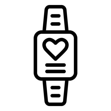 Akıllı saat Vektör Simgesi Tasarım İllüstrasyonu