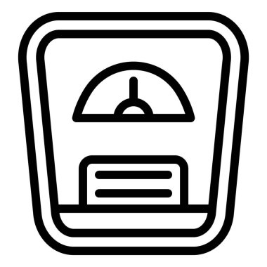 Ağırlık Vektörü Simgesi Tasarım İllüstrasyonu