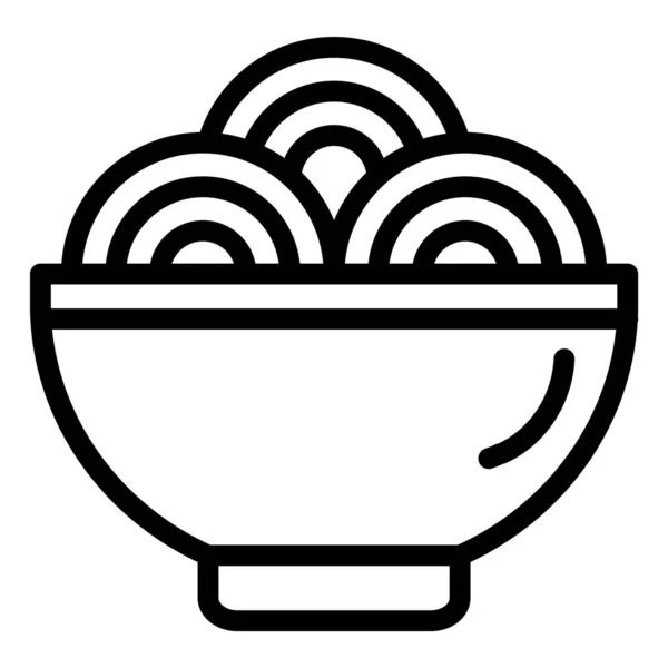 Ilustração Projeto Ícone Vetor Espaguete — Vetor de Stock