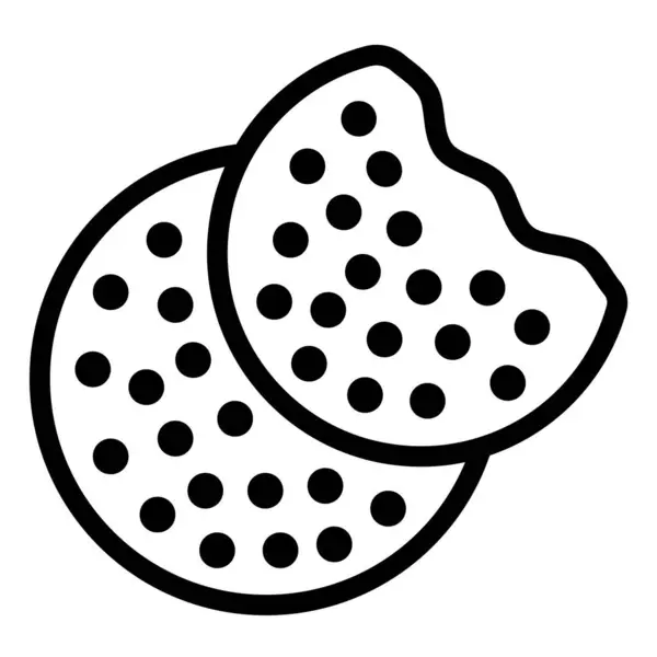 Cookies Vector Icono Diseño Ilustración — Vector de stock