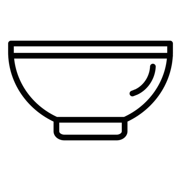 Bowl Vector Icono Diseño Ilustración — Vector de stock