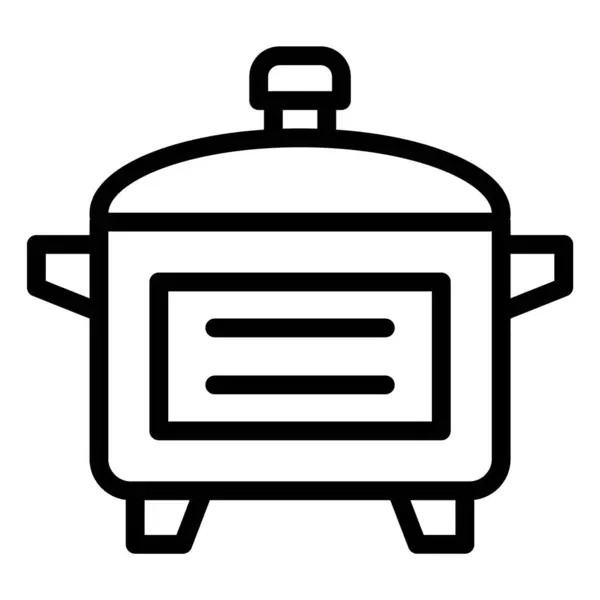 Cooker Vector Icon Ontwerp Illustratie — Stockvector