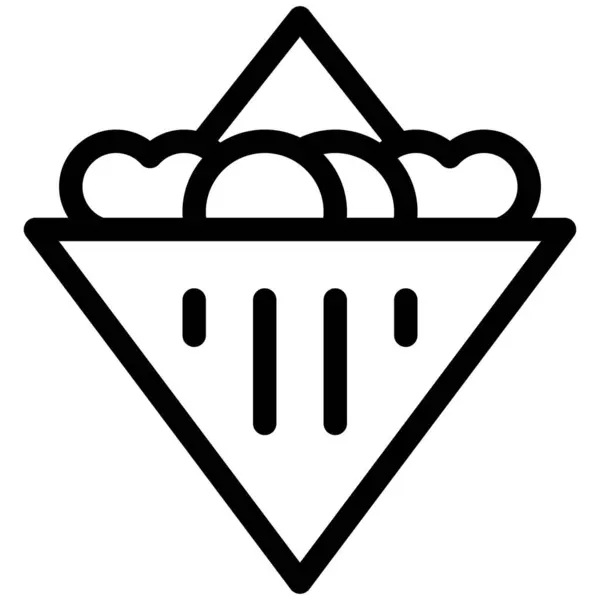 Сэндвич Векторная Икона — стоковый вектор