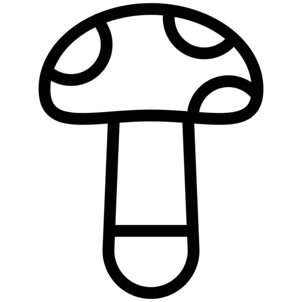 Mushroom Vector Icon Design Illustration — Stockvektor