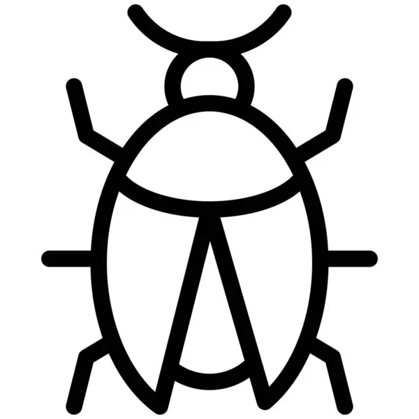 Ladybird Vector Icon Design Illustrasjon – stockvektor
