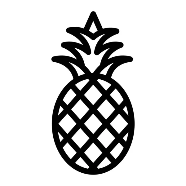 Illustration Conception Icône Vectorielle Ananas — Image vectorielle