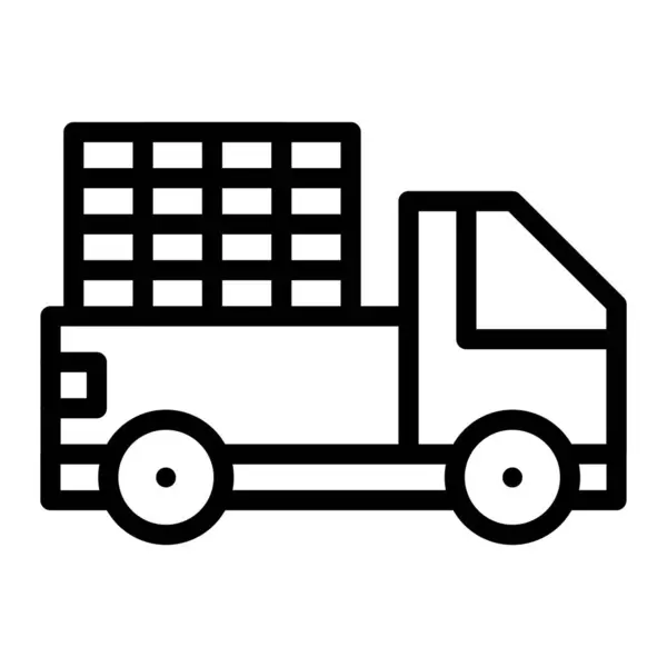 Pickup Truck Vector Pictogram Ontwerp Illustratie — Stockvector
