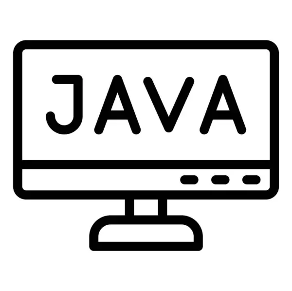 Εικονογράφηση Σχεδίασης Java Vector — Διανυσματικό Αρχείο