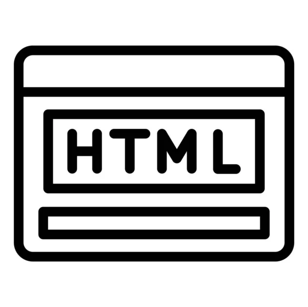Html Vector Icon Ontwerp Illustratie — Stockvector