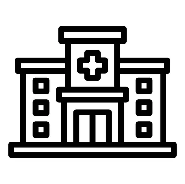 Ilustrasi Rancangan Ikon Vektor Rumah Sakit - Stok Vektor