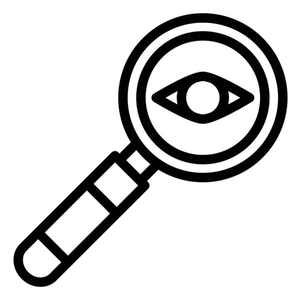 Eye Test Vector Icon Design Illustration — Stock Vector