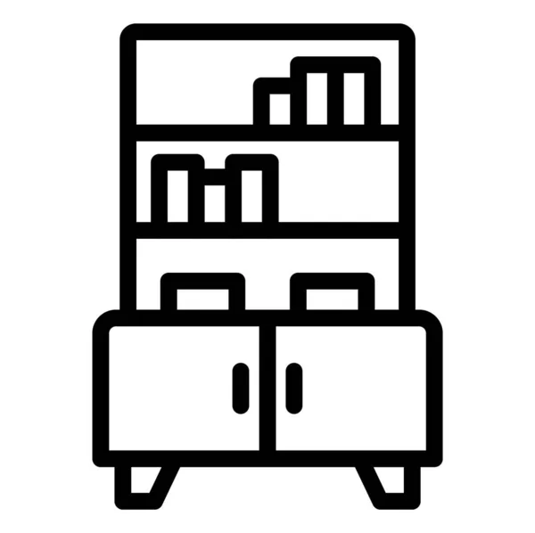 Libreria Vector Icon Design Illustrazione — Vettoriale Stock
