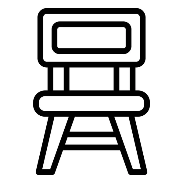 Stoel Vector Icon Ontwerp Illustratie — Stockvector