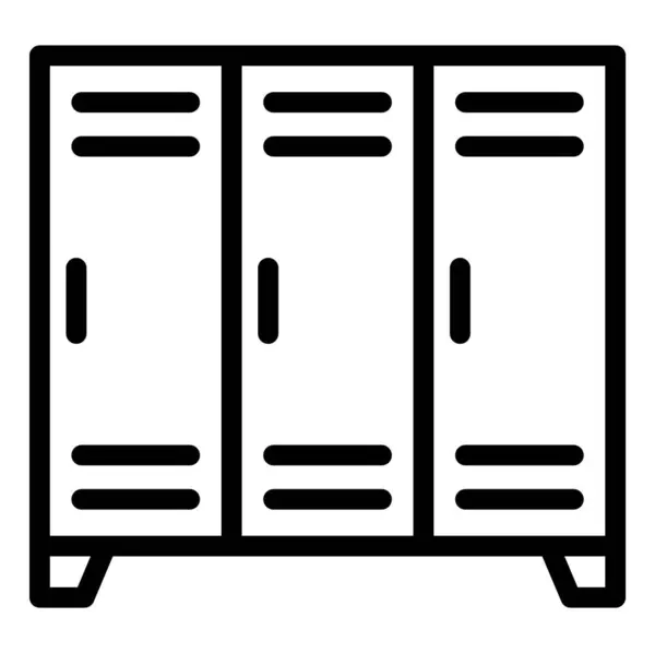 Locker Vector Icono Diseño Ilustración — Vector de stock