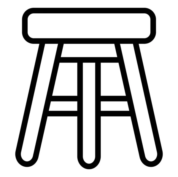 Sgabello Bar Vector Icon Design Illustrazione — Vettoriale Stock