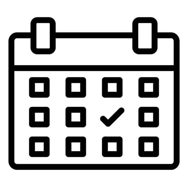 Takvim Vektörü Simgesi Tasarım İllüstrasyonu