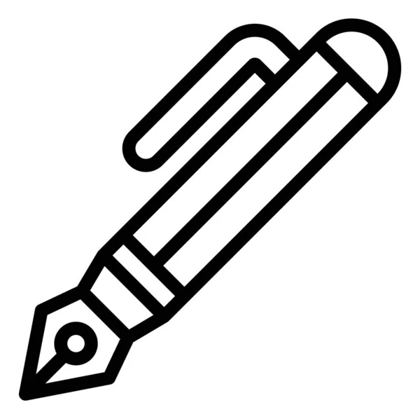 Kalem Vektörü Simgesi Tasarım Llüstrasyonu — Stok Vektör