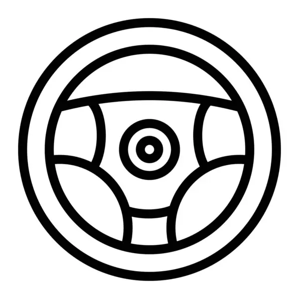 Steering Wheel Vector Icon Design Illustration — Stock Vector