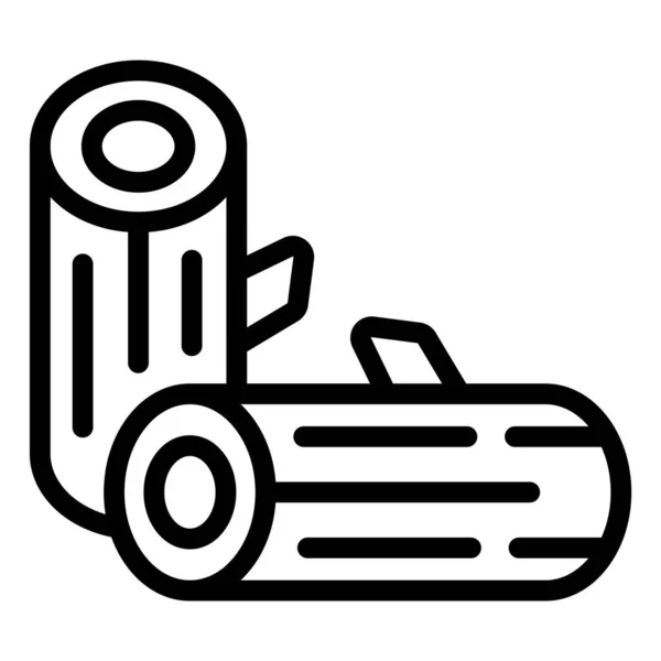 Ilustración Del Diseño Del Icono Del Vector Madera — Vector de stock