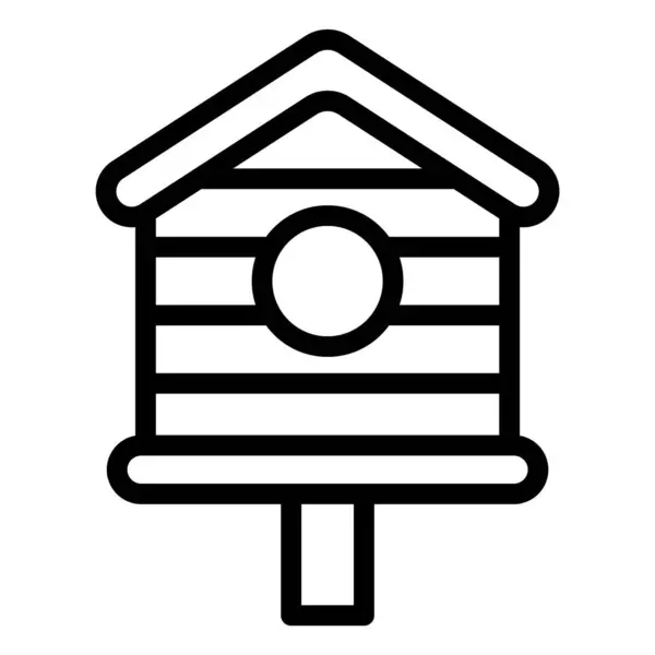 Bird House Vector Icon Design Illustration — Stock Vector