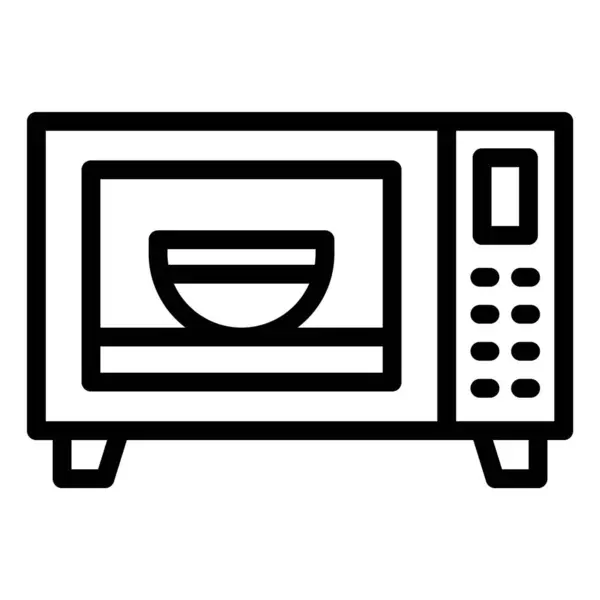 Micmicrowave Oven Vector Icon Design Illustration — стоковый вектор