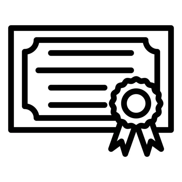 Sertifika Vektör Simgesi Tasarım İllüstrasyonu