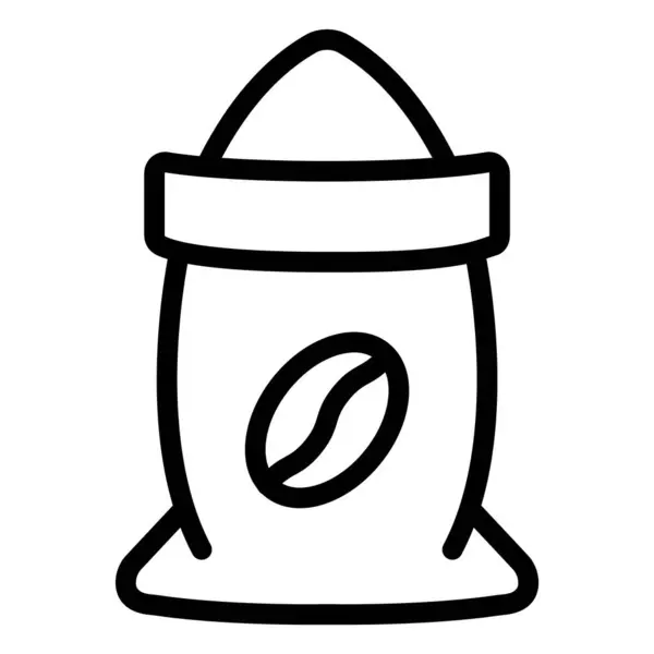 Vektorová Ilustrace Ikon Tašky Kávu — Stockový vektor