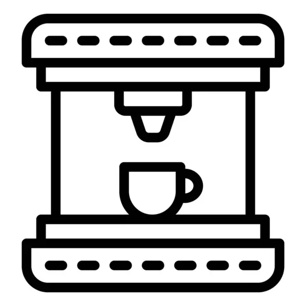 咖啡制造商矢量图标设计示例 — 图库矢量图片