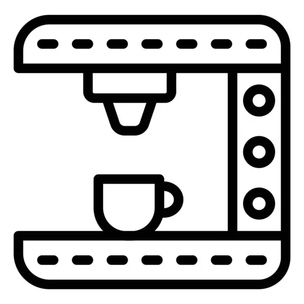 Máquina Café Vector Icono Diseño Ilustración — Vector de stock