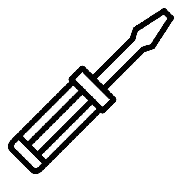 Schroevendraaier Vector Icon Ontwerp Illustratie — Stockvector