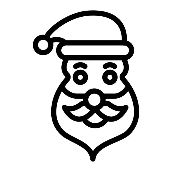 Santa Claus Vector Icon Design Illustration — Stock Vector