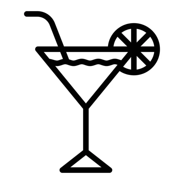 Illustration Conception Icône Vectorielle Cocktail — Image vectorielle