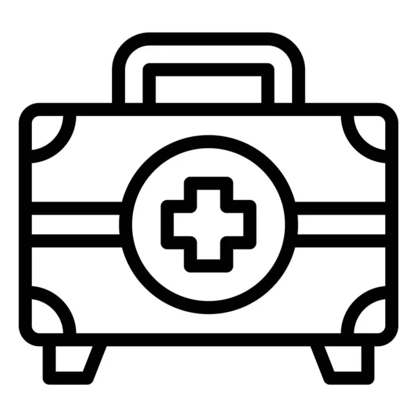 First Aid Kit Vector Icon Design Illustration — Stock Vector